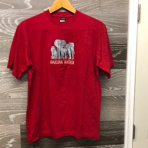 Hakuna Matata embroidered Elephant tee shirt